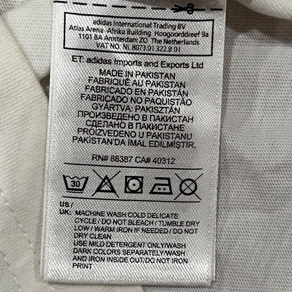 Adidas White Sleeveless Top with Black Trefoil - Picture 8 of 10